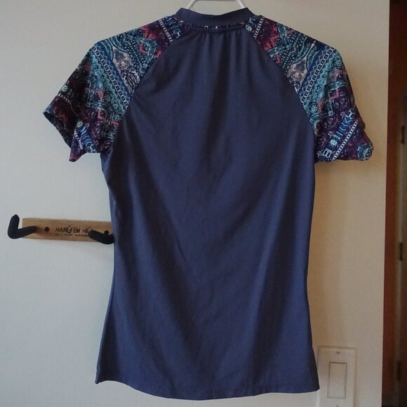 Piping Hot full-zip rash guard rashguard short-sleeve swim 6 SM S Small - Picture 9 of 14